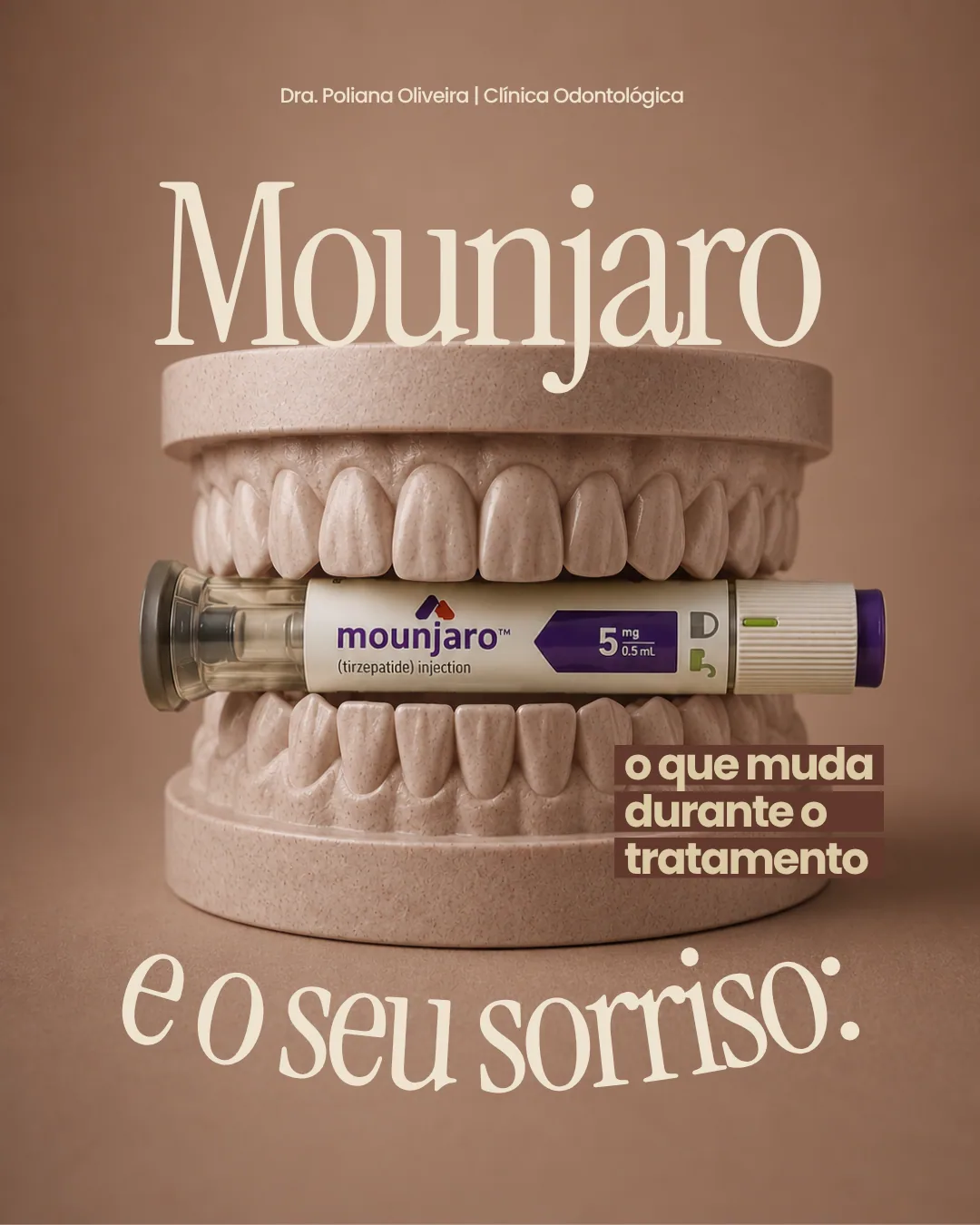 Arte de social media para Dra. Poliana Oliveira, Odontologia (1 de 4)