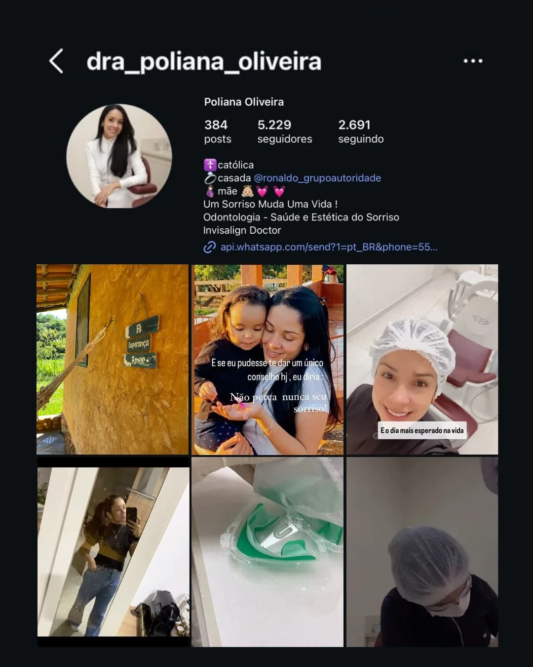 Perfil de Instagram sem estratégia visual