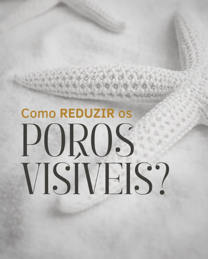 Capa de carrossel sobre como reduzir poros visíveis na pele