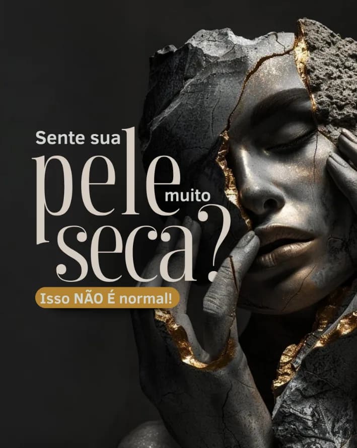 Capa de carrossel sobre pele muito seca, com escultura de rosto em pedra e ouro